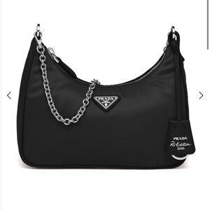 Prada Black Nylon Shoulder Bag